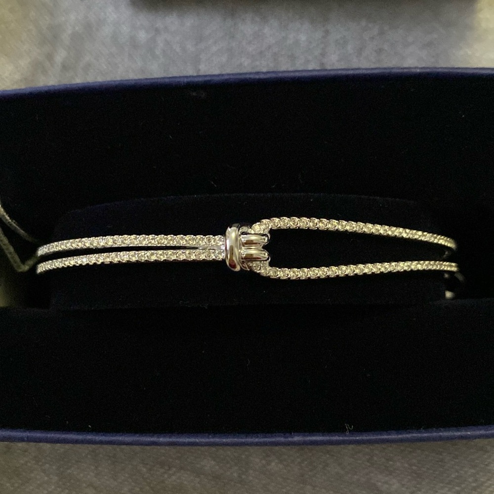 New in original box Swarovski Bangle Cry silver bracelet